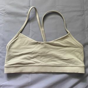 Lululemon Flow Y Nulu Sports Bra: Green Jade Grey - Women’s Size 10